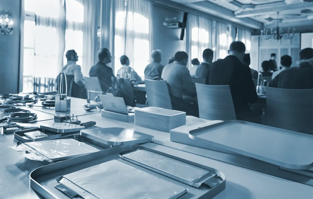 培训课程与观众和老师合影